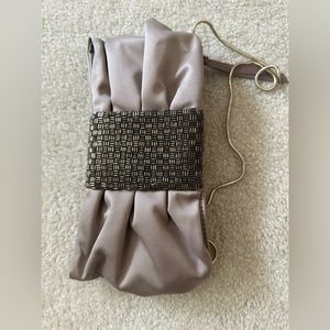 Banana Republic champagne color clutch